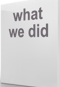 What we did